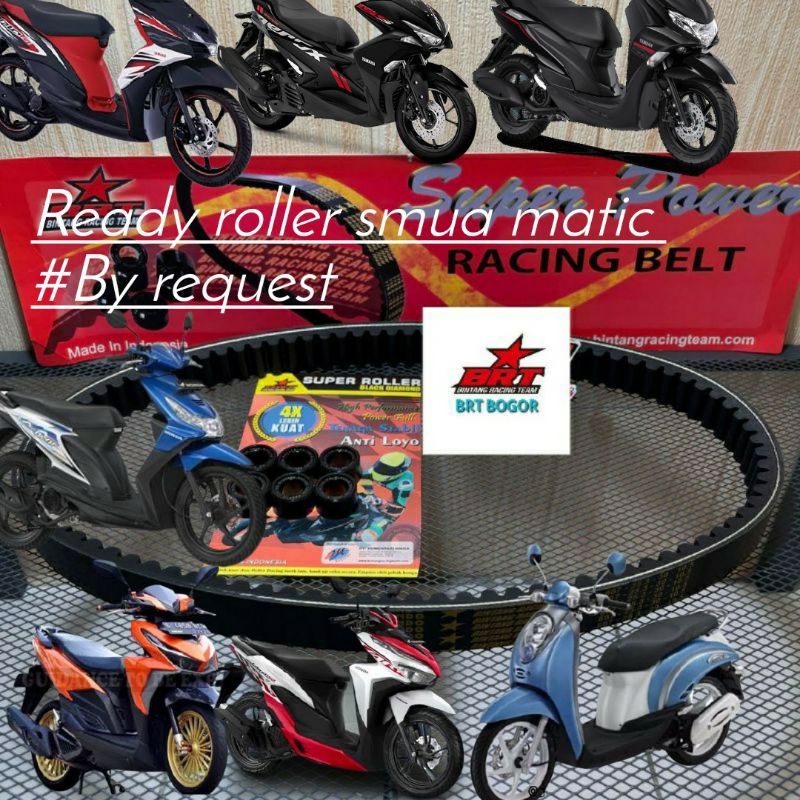 ROLLER BRT HONDA BEAT SPACY SCOOPY (KARBU) BEAT FI SCOOPY FI VARIO110 KARBU/FI SPACY FI BEAT POP BEAT STRET FI Bisa Di MIX ecer mio spprty mio j mio gt nmax lexi loler mio 7 8 9 10 gram loler beat karbu 7 8 9 10 gram Loler racing murah loler daytona tdr