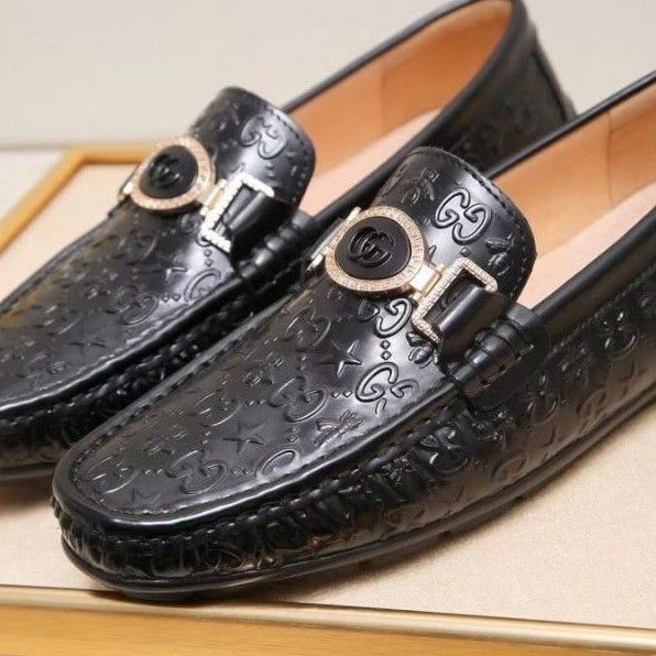 sepatu pria loafer G mirror slip on shoes type lv dg999 kasual tanpa tali