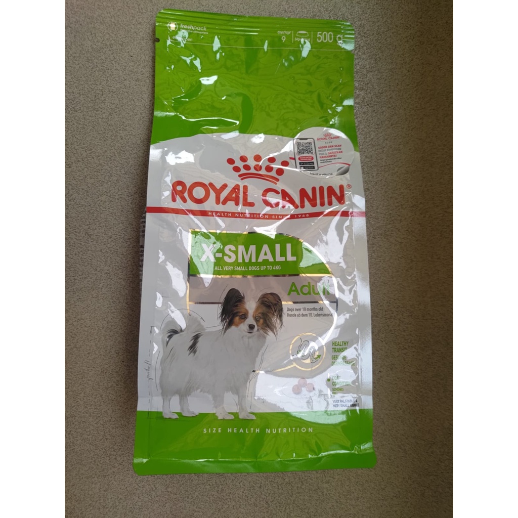 Royal Canin Xsmall Adult Dog Food Freshpack 500gr