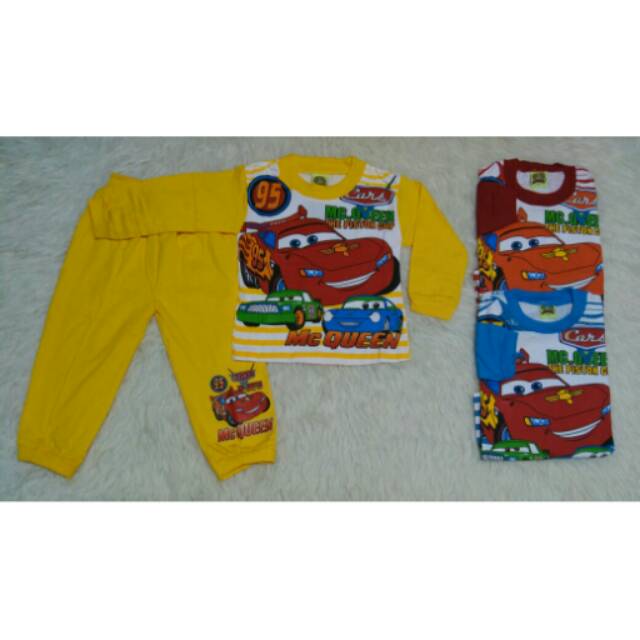 Baju Tidur PP Motif Terbaru Cars & Ultraman