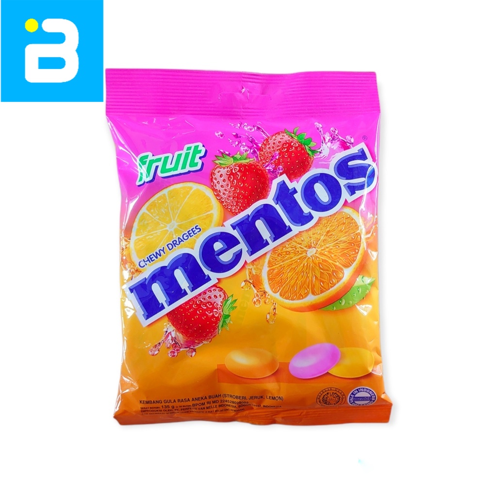 

Permen Mentos Fruit 135 G