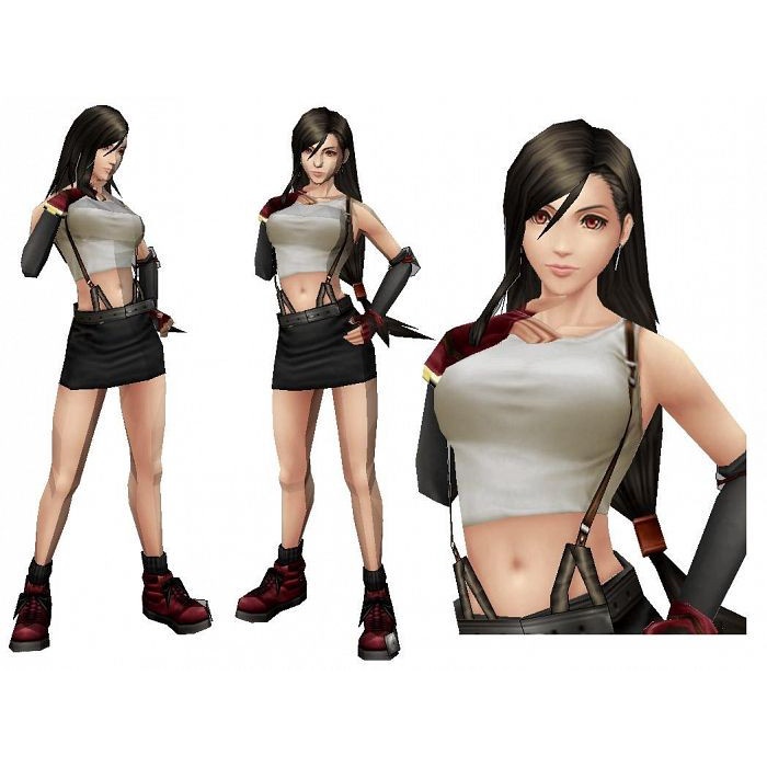 Final Fantasy Tifa Lockhart Ver 2 Papercraft