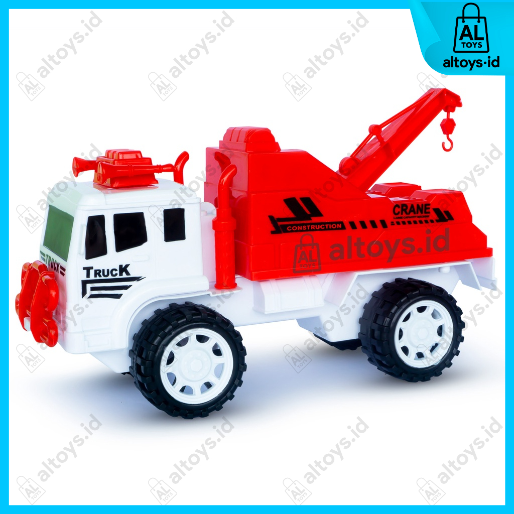 Mainan Mobil Towing Crane Derex Mobil Truk Miniatur AK03