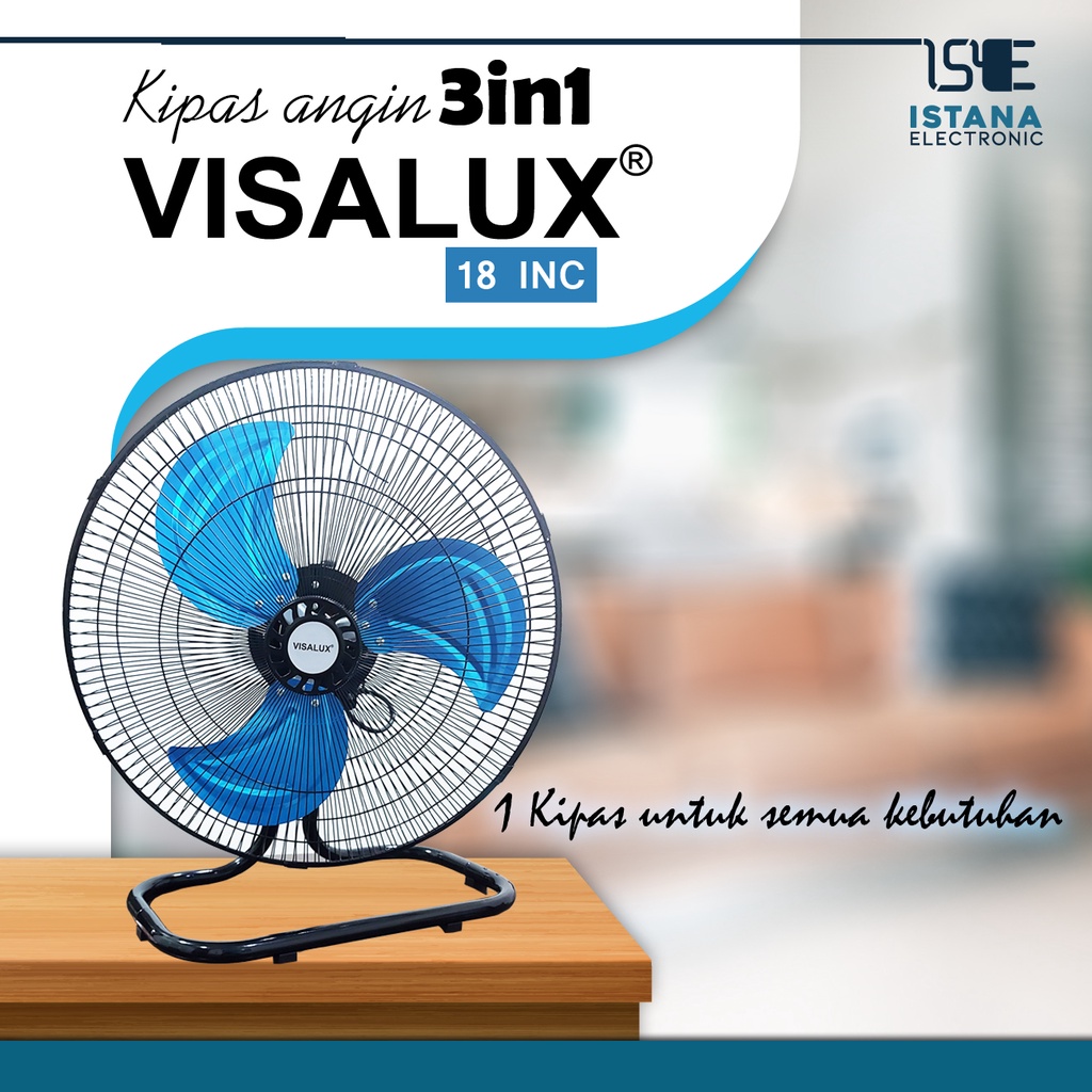 &quot;100RB LANGSUNG BUNGKUS&quot; Kipas angin besi Industrial fan (3 IN 1) MERK INFICO IMPORT BER SNI RESMI ! VS-TW45 Multi-fungsi - SALE FREE ONGKIR +