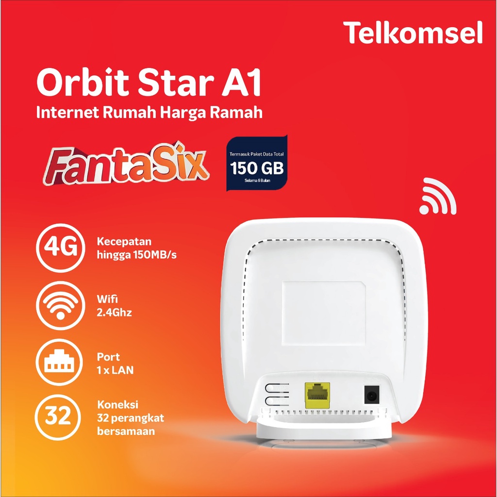 Telkomsel Orbit Star A1 Advan Modem Router Modem Wifi 4G