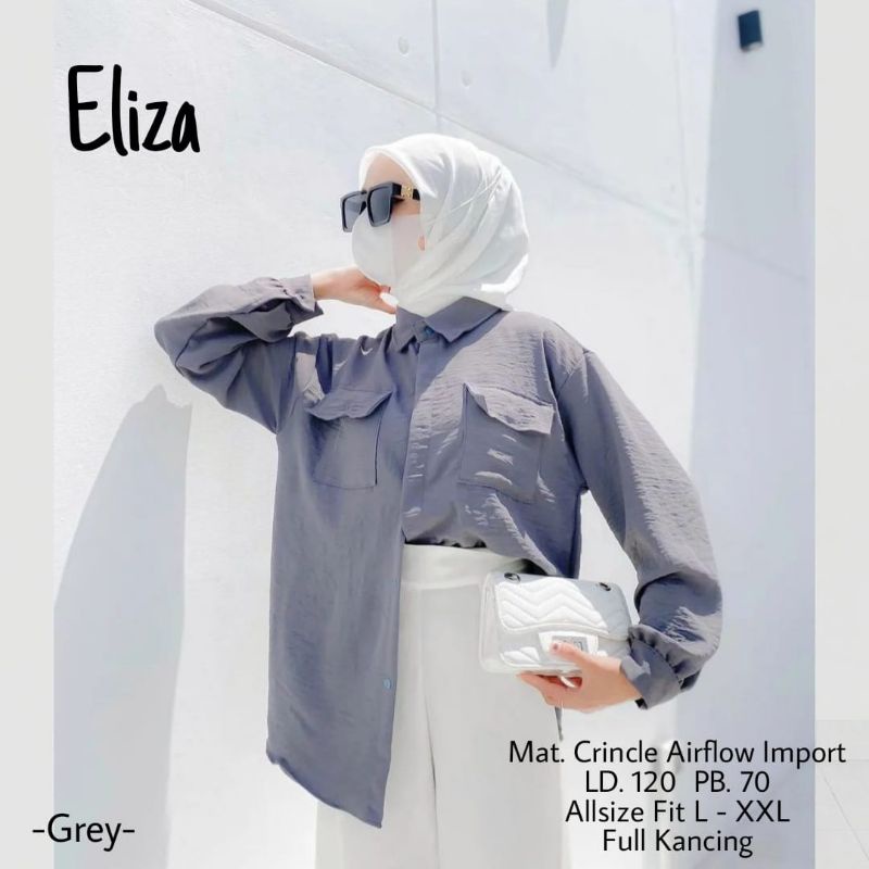 ELIZA BLOUSE ATASAN BUSUI BAHAN CRINKLE AIR FLOW