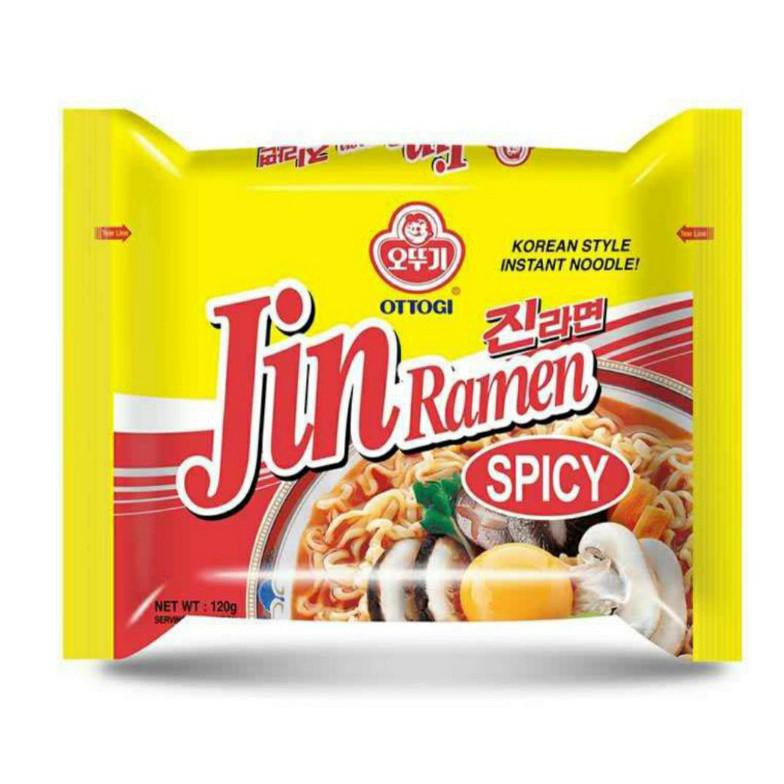 

Pasti Ready Ottogi Jin Ramen Spicy Mie Instant Korea