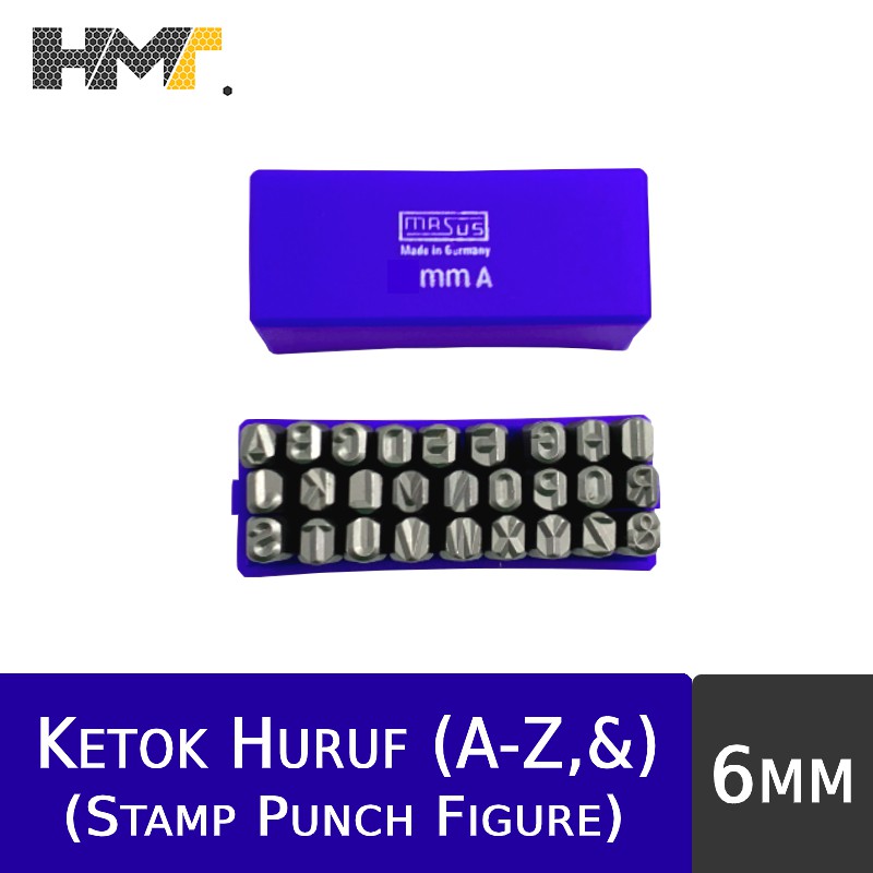 

MASUS Ketok Huruf (A-Z) 6mm / Letter (A-Z) Stamp Punch Figure