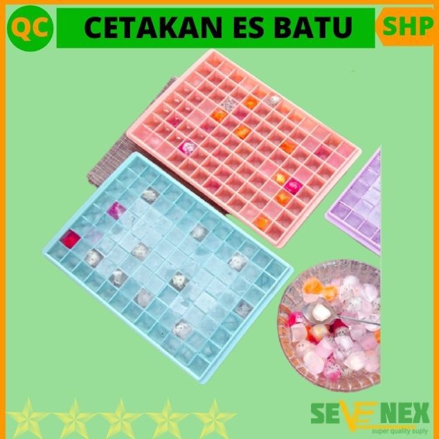 Cetakan Es Batu Plastik Persegi Es Kristal Diamond 2 Ukuran Serbaguna