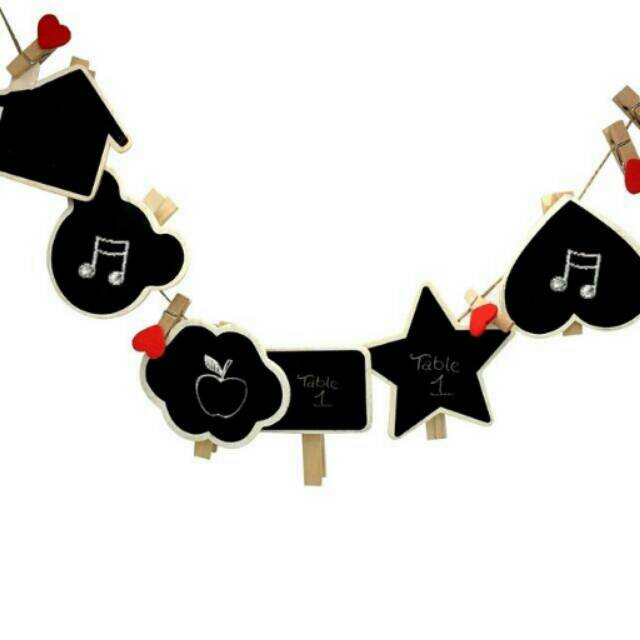 Wooden clips / klip kertas papan tulis unik