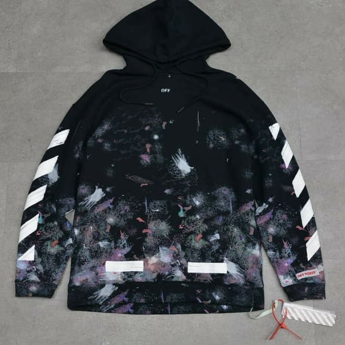 off white brushed hoodie