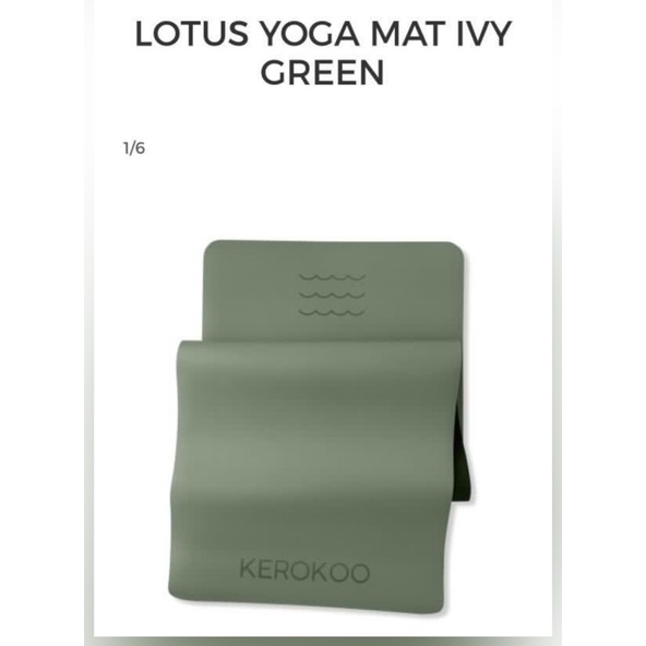 NBU Lotus Yoga Mat Ivy Green - Kerokoo