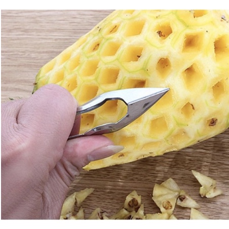 Capitan Penjepit Pengupas Mata Nanas Dapur Stainless Steel Pineapple Seed Remover Cutting