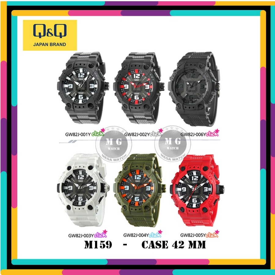 Jam Tangan Pria Original QQ Q&Q GW82 GW 82 ANALOG  SPORT MURAH