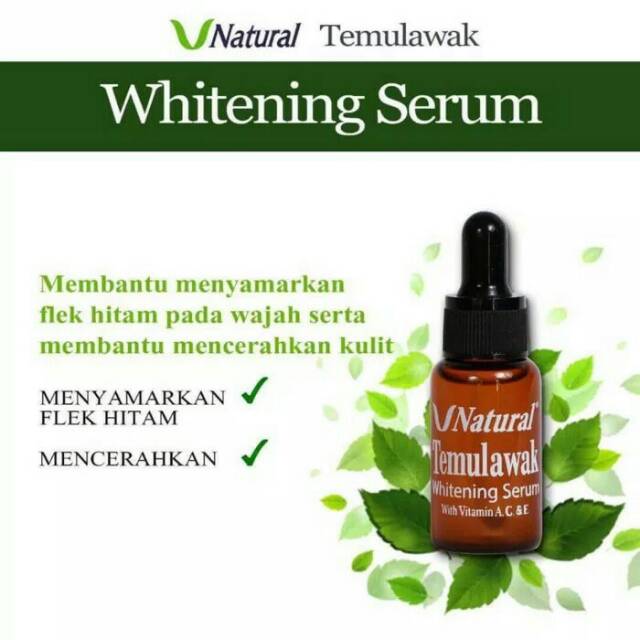 Serum temulawak V Natural Original BPOM / v natural whitening cream