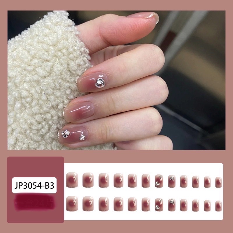 Kuku Palsu 【B120，lem cair】Nikah kuku Wedding False Nailart Pengantin Tangan