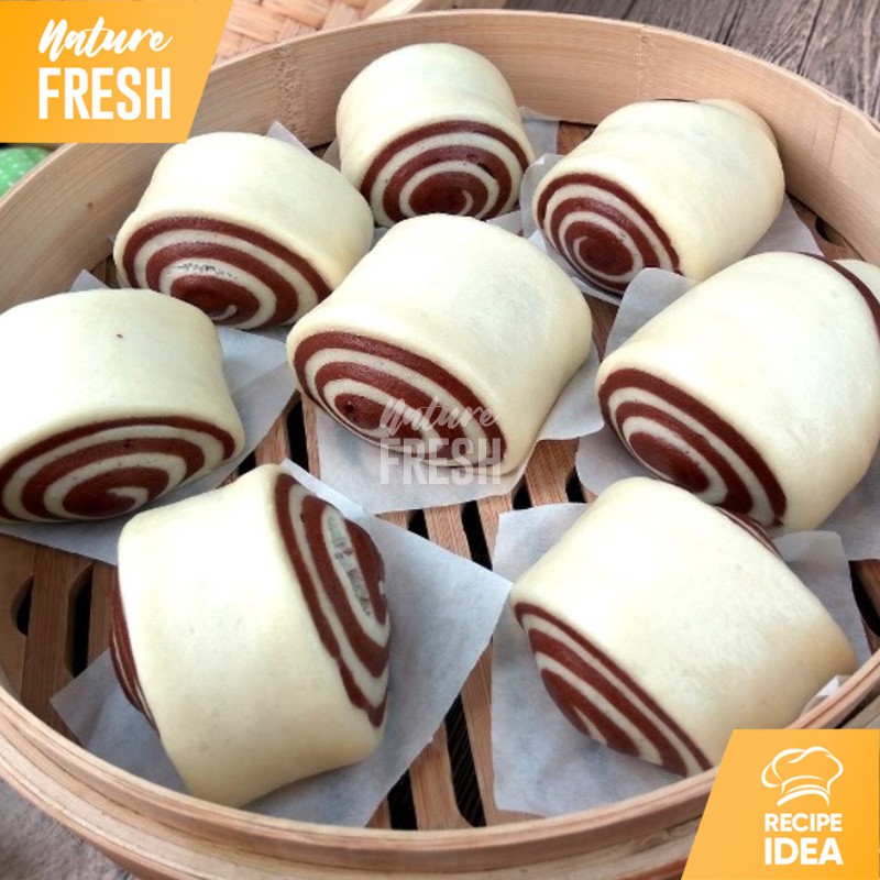 Edo Mantou Roti Tawar Siap Saji - Frozen Mantou Vegetarian Halal