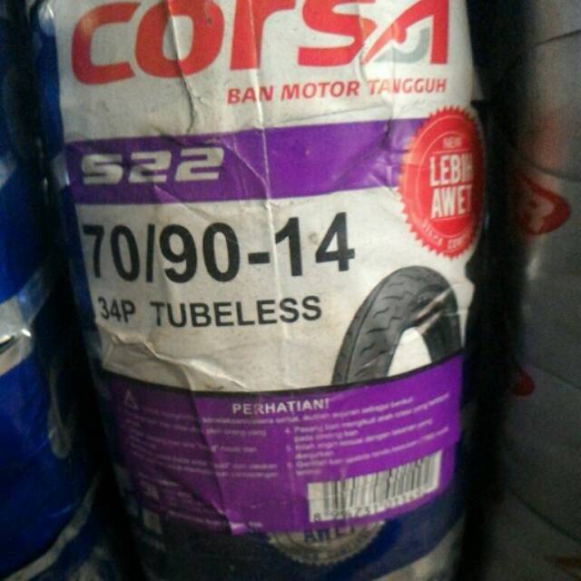 Corsa S22 uk. 70/90 - 14 (Tubeless)