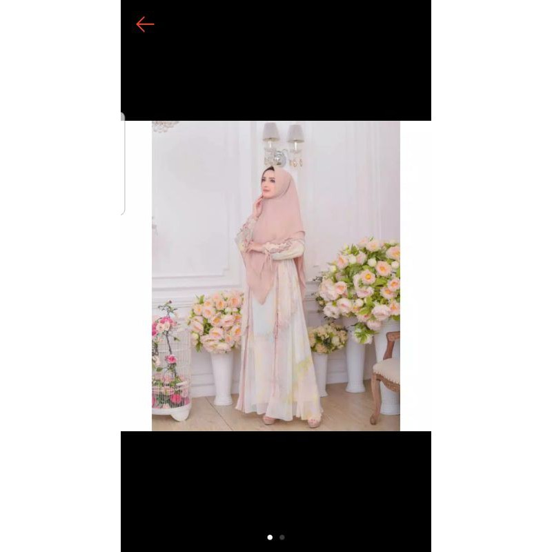 Pelangi Jingga Seinaa hijab Preloved