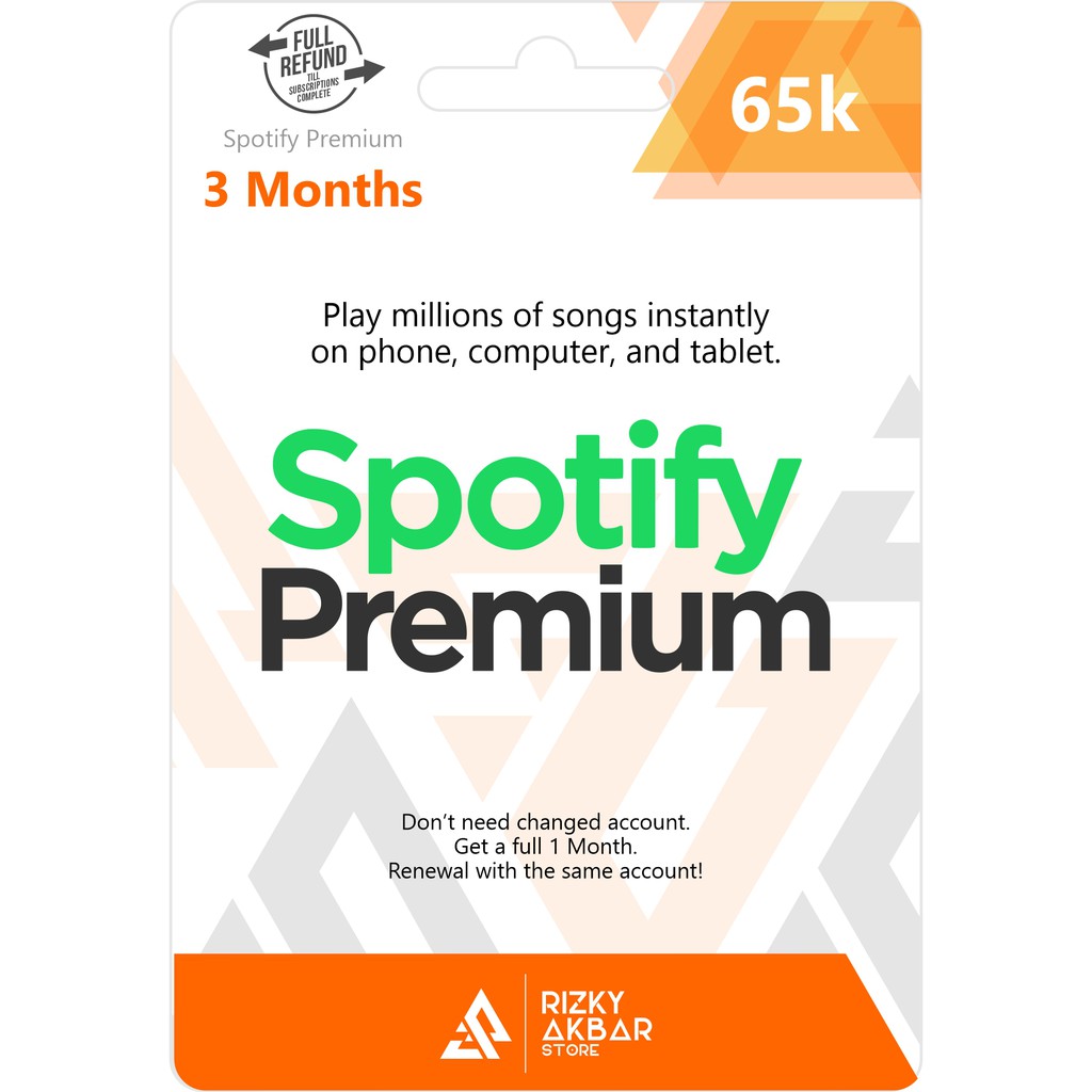 Full Refund Spotify Premium Region Indonesia Rizky Akbar Store Shopee Indonesia