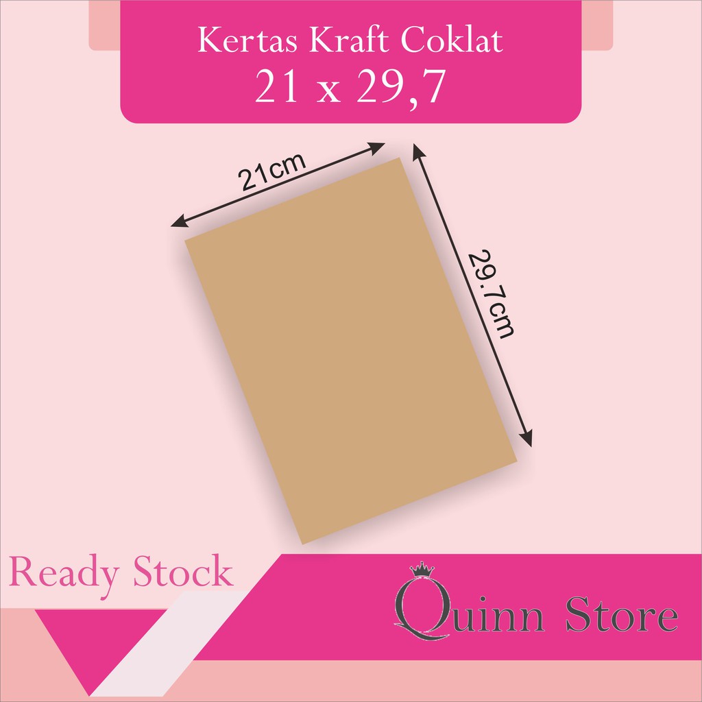 

Kertas Kraft Coklat/Samson 150gsm A4 21x29.7
