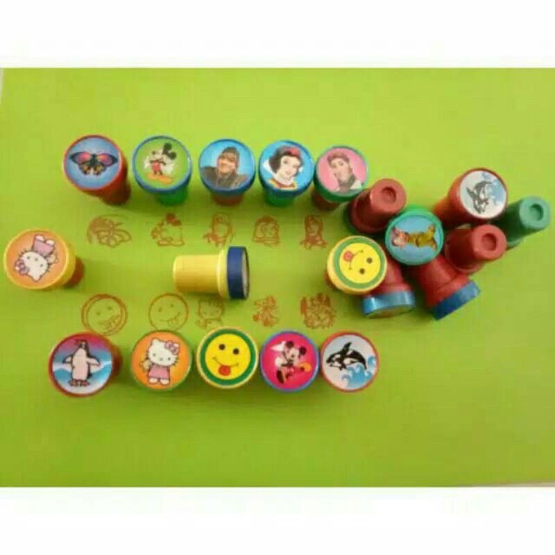 MAINAN CAP/STEMPEL ANAK KARAKTER(ECERAN)