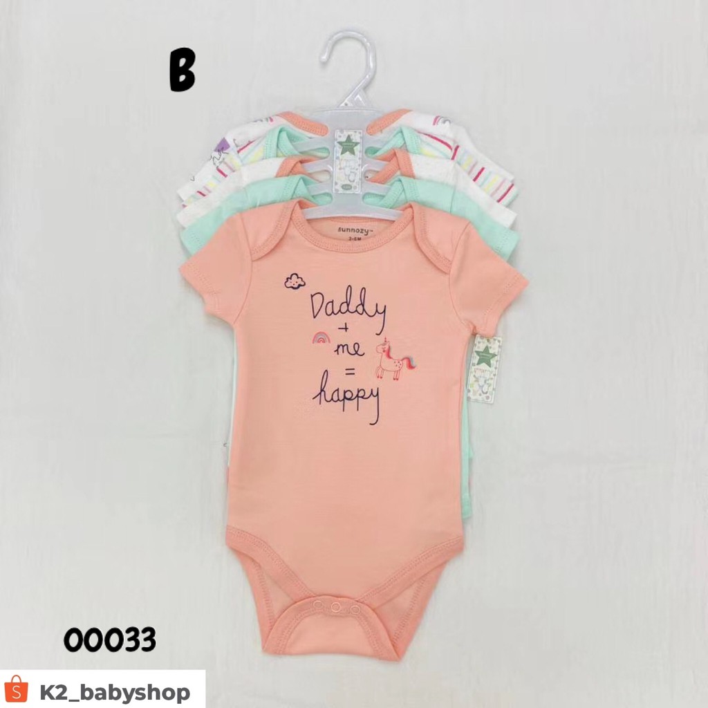 BABY K2 - BABY BODYSUIT ISI 5 PCS MOTIF B KODE 00033