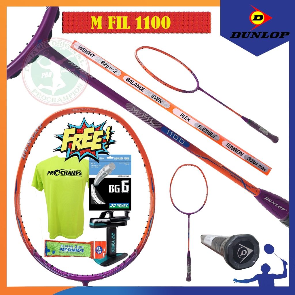 DUNLOP M FILL 1100 / MFIL1100 RAKET BADMINTON ORIGINAL