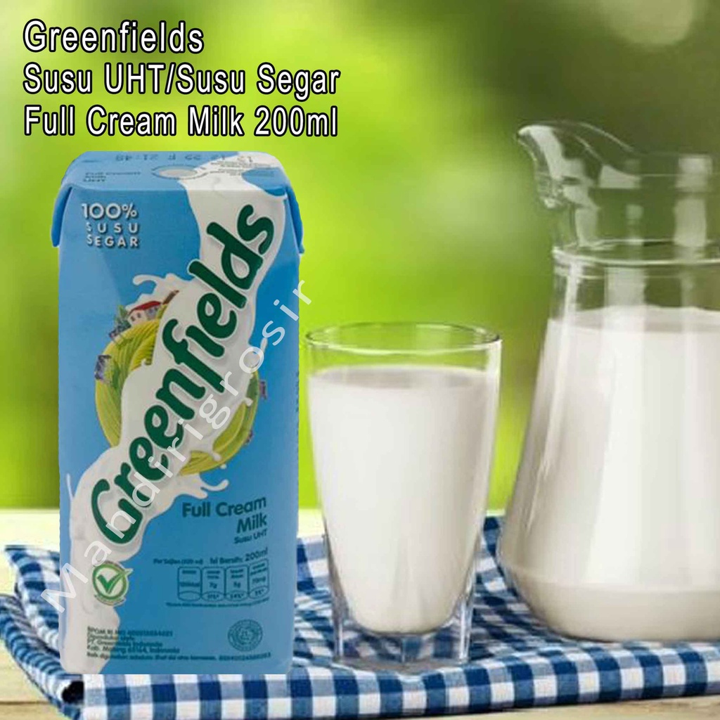 Susu UHT Susu Segar * Susu GreenFields *  Susu Sehat * 1000ml * 200ml