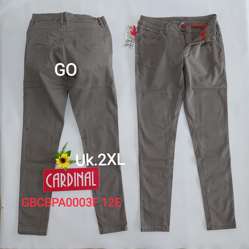 gof 2XL CELANA JEANS CARDINAL Casual Katun Pensil Skinny Fit Celana Panjang Jeans Perempuan