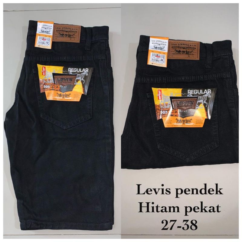 CELANA JEANS CELANA PENDEK PRIA BAHAN HALUS STREET KEKINIAN-Jin pdk hitam