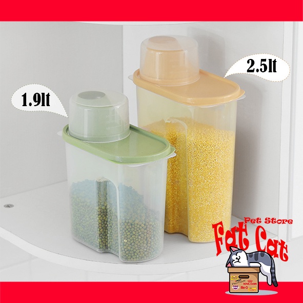 Pet Food Container Tempat Makanan Kucing / toples tempat makan anjing