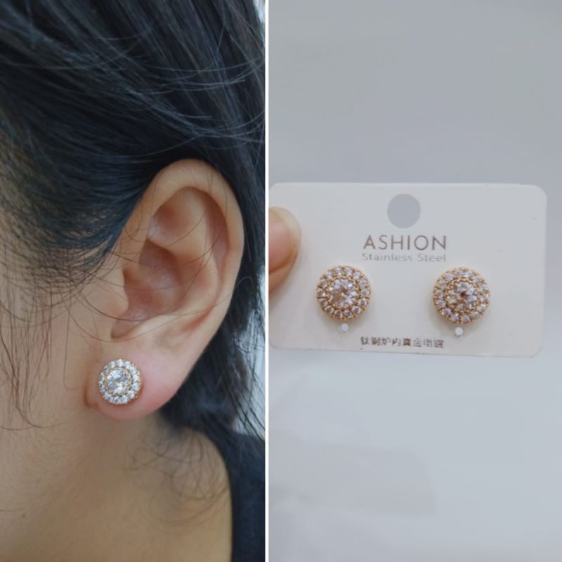 Anting Giwang Wanita Berlian Imitasi Blink Fashionanable