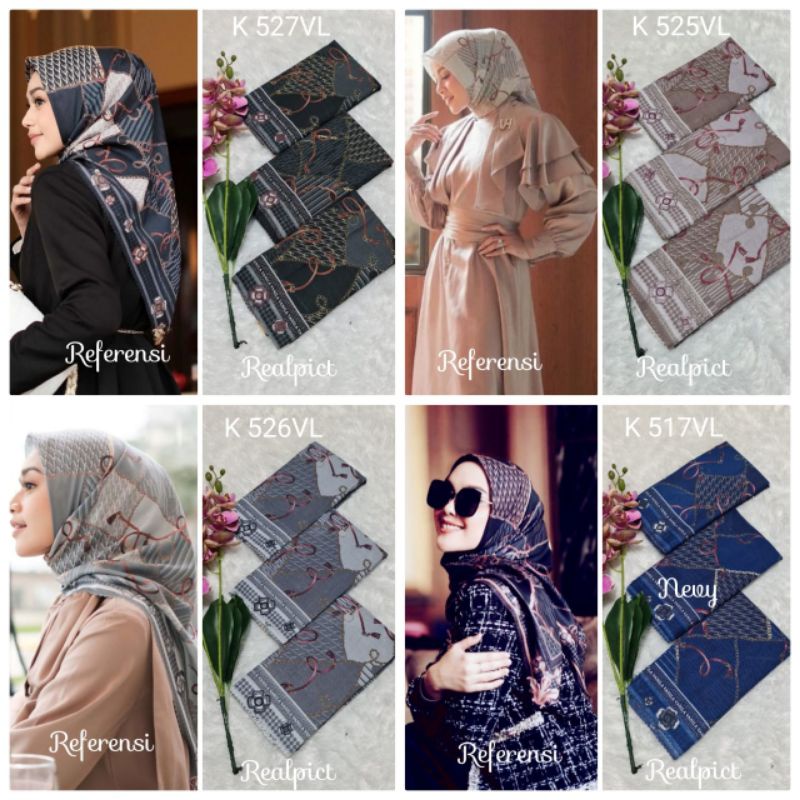 jilbab voal motif premium laser cut terbaru