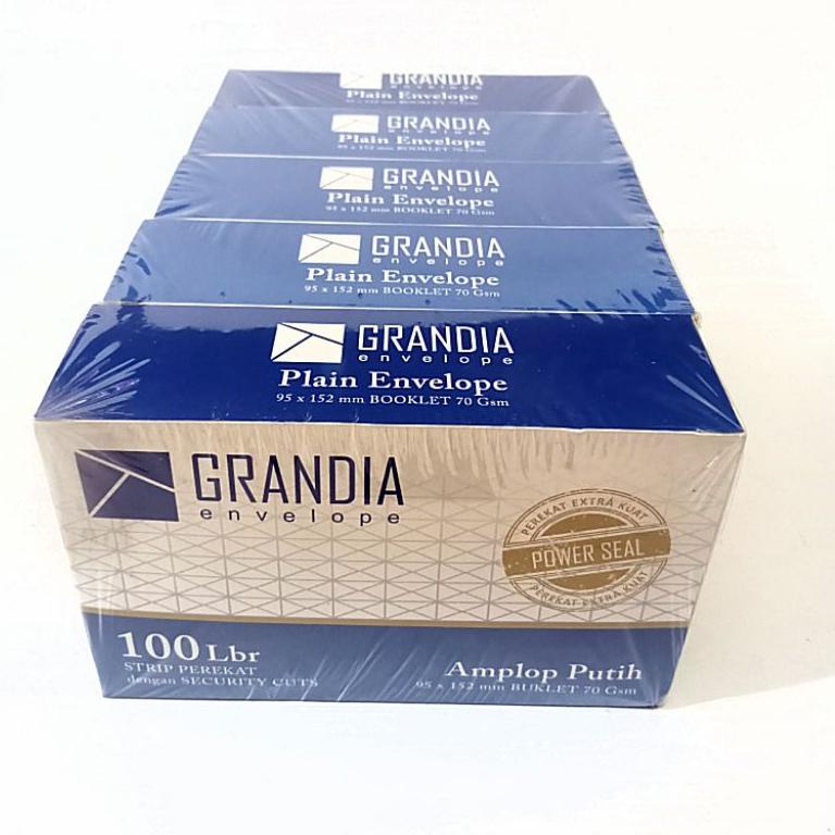 

(H8W3).. AMPLOP PUTIH GRANDIA PER 1 PAK ISI 100 PCS //Harga@promo