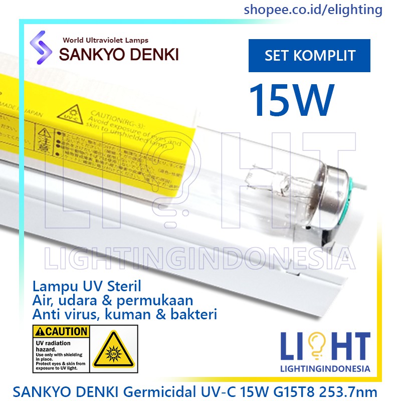 sankyo denki G15T8 Lampu Sterilisasi UV