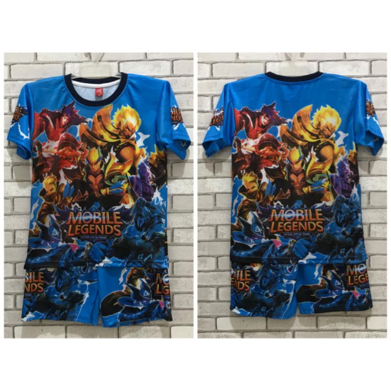 SETELAN KAOS/BAJU ANAK MOBILE LEGEND KIDS ML MURAH
