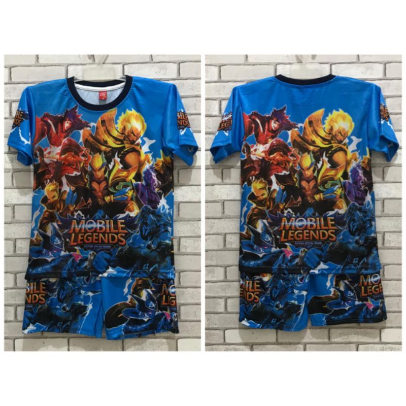 SETELAN KAOS/BAJU ANAK MOBILE LEGEND KIDS ML MURAH