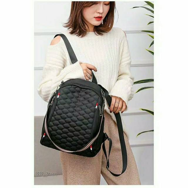 ANSEL WANITA BURBERRY TYPE JC TW 9332 8802 GC Tas Wanita Ransel P GAYA BARU KERJA CEWEK SANTAI P1D3