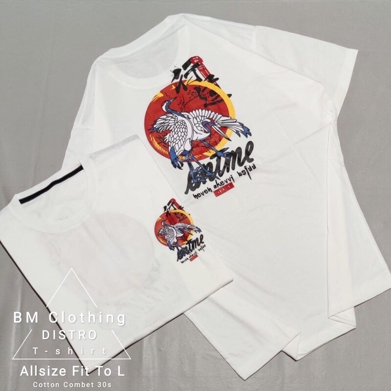 BAJU KAOS T SHIRT ATASAN DISTRO JEPANG JAPAN CINA CHINA GAMBAR BELAKANG PRIA WANITA COWOK CEWEK ORI