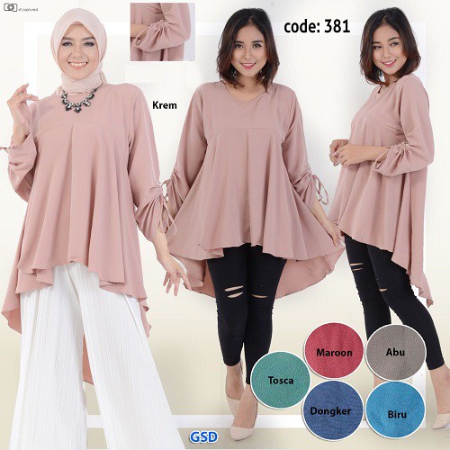 Baju Atasan Wanita/Blus Muslim/Baju CewekBlus 381