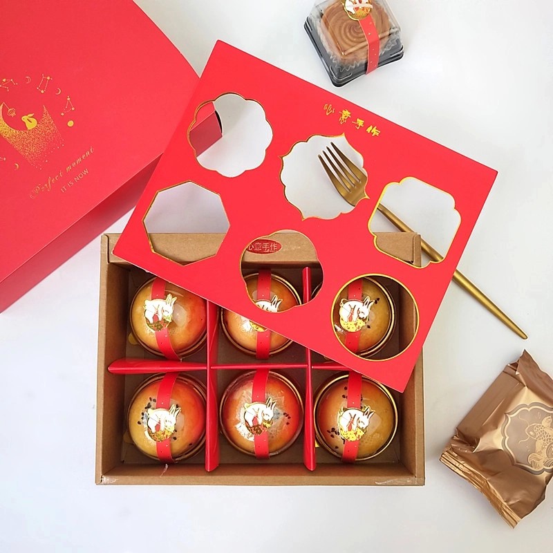 Kotak Kue Bulan Mooncake Festival Box Set 6 Packing Mooncake Box Murah