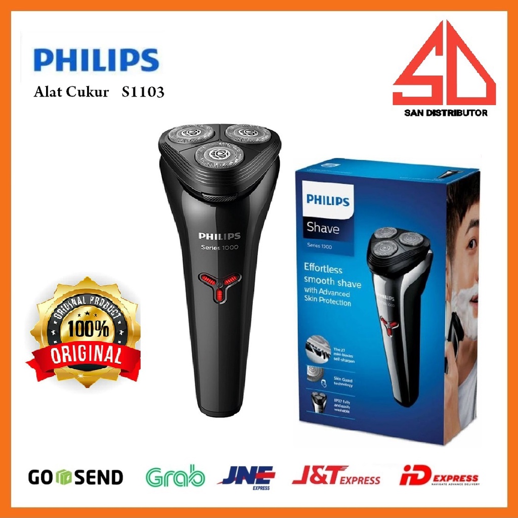 ALAT CUKUR BULU RAMBUT PHILIPS Shaver S1103/02 S 1103 ORI