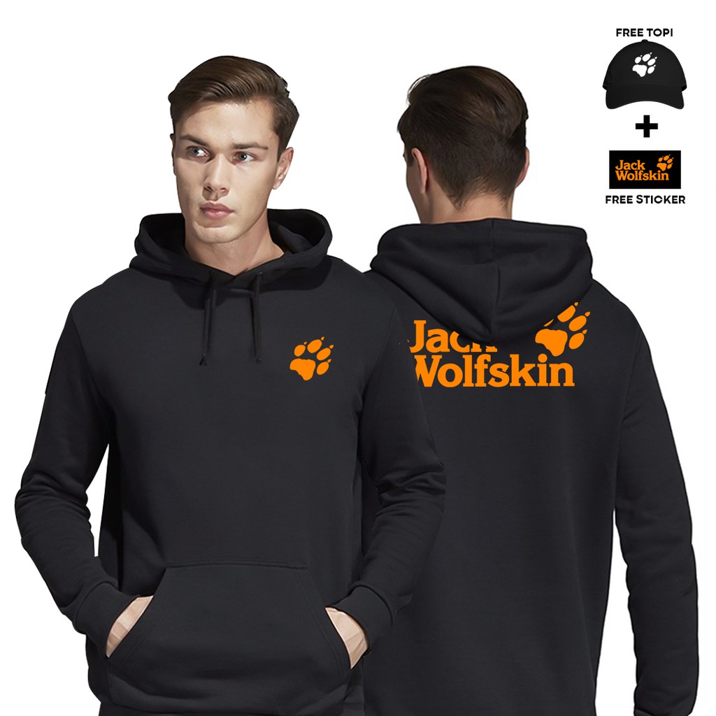 Hoodie Jack Wolfskin Bonus Topi + Sticker