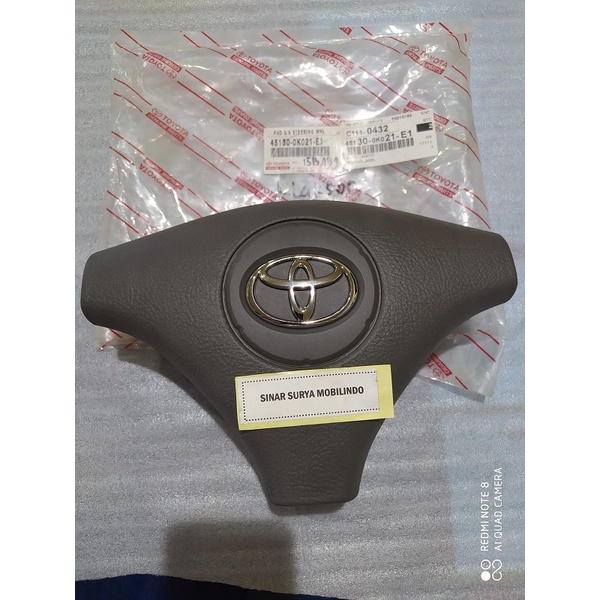 [ COD ]COVER SETIR AIR BAG STIR PAD STEERING STIR INNOVA OLD 2008-2012  ORIGINAL READY