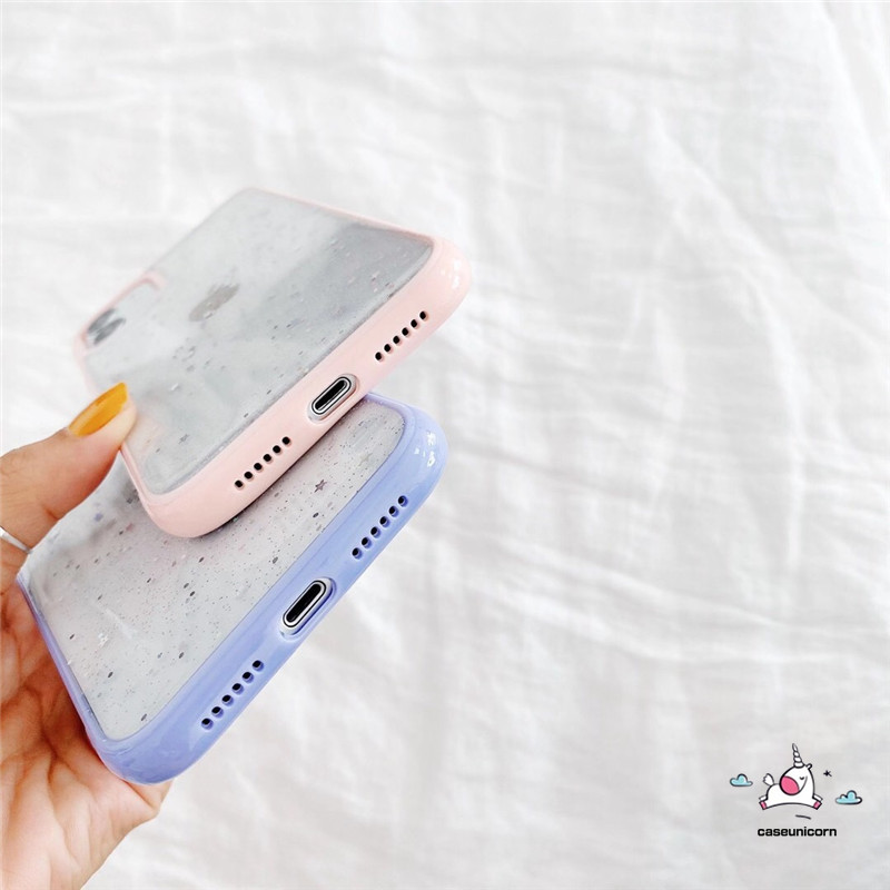 Case Bahan Tpu Aksen Glitter Untuk Iphone 12 Pro Max 11 8plus 7plus 8 7 11pro Max X Xs Max Xr Se 2020