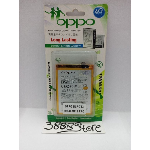 BATERAI REALME 3 PRO BLP713 BLP 713 BATRE REALME ORIGINAL BATRE REALME 3 PRO HP OPPO REALME