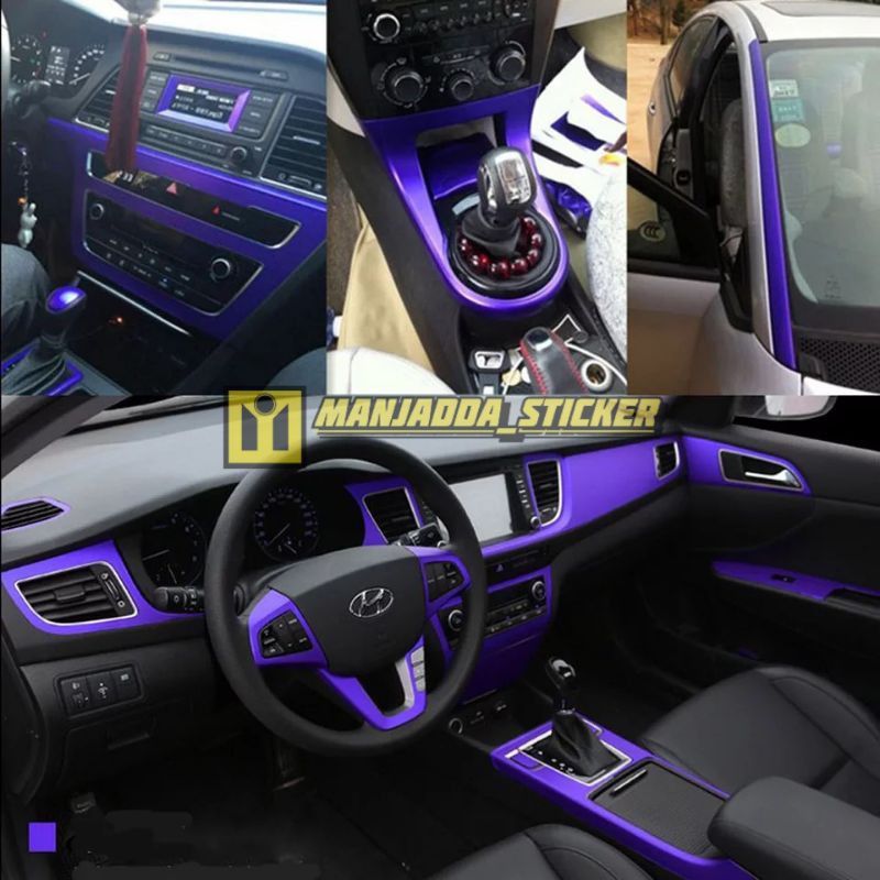 Stiker Skotlet Motor Warna Ungu Metalic Doff Sticker Skotlet Untuk Motor Dan Mobil