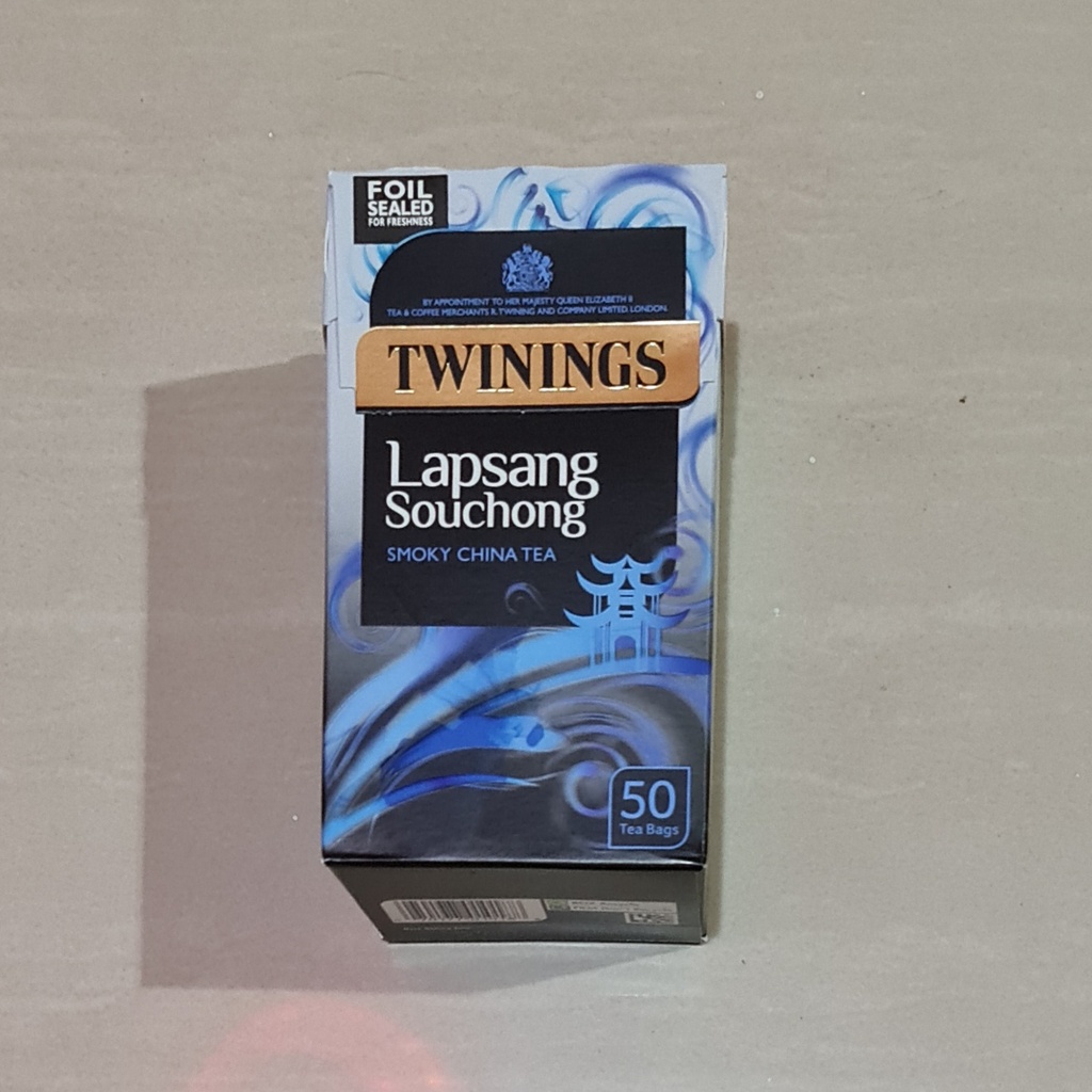 Teh Twinings Tea Lapsang Souchong Smoky Chinese Tea 50 x 2.5 Gram