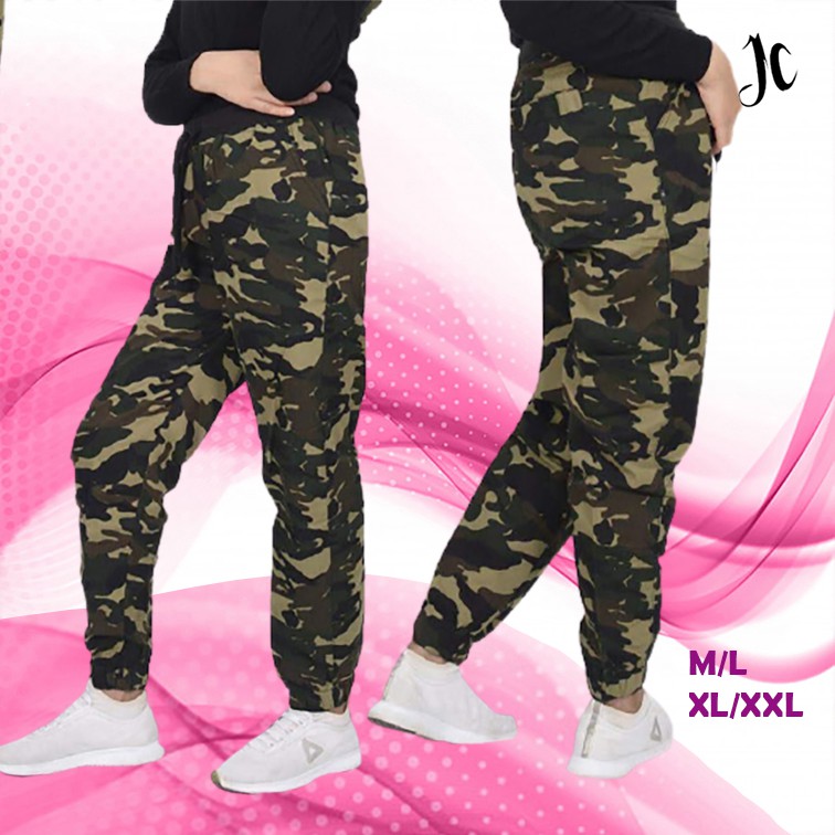  Celana  Joger Wanita  Army Camuflage Tinna JCCollections 